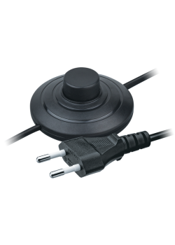 Шнур 61 601 NPS-FS01-170-2х0.5-BL 1.7м с выкл. черн. Navigator 61601