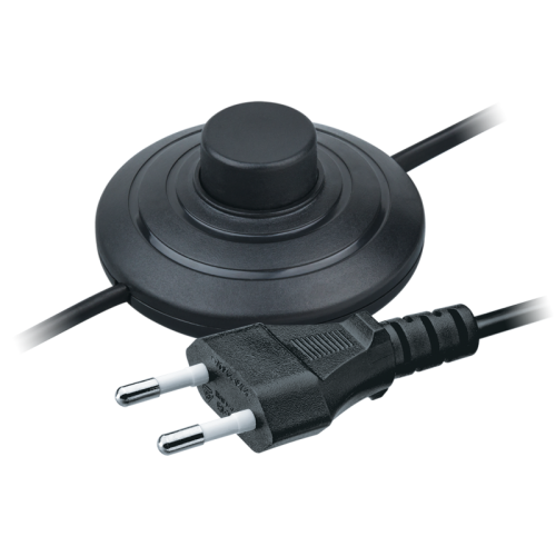 Шнур 61 601 NPS-FS01-170-2х0.5-BL 1.7м с выкл. черн. Navigator 61601