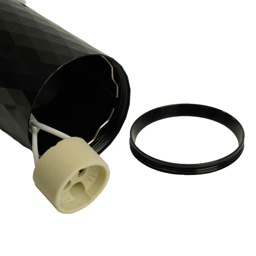 Светильник потолочный Feron ML188 Barrel PRISM MR16 GU10 35W 230V, черный Светильник потолочный Feron ML188 Barrel PRISM MR16 GU10 35W 230V, черный