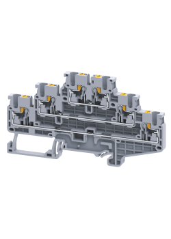 Клемма 3х-ярусная push-in OptiClip CP3L-2,5-3L-I-серый