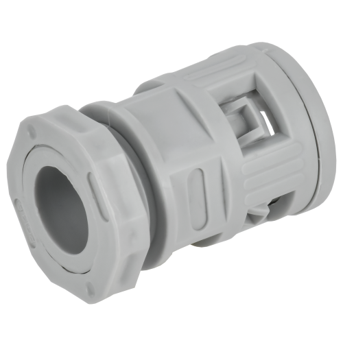 ELASTA Муфта вводная для гофрированных труб MVN16 IP40 серая IEK