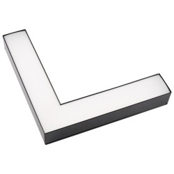 Светильник светодиодный PSO-02L 16Вт 4000К IP40 255х255х42мм BLACK ДПО/ДСО L-образ. для реечных потолков (универс. монтаж: накладной/подвесной) черн. Pro+ JazzWay 5069008