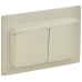 SKANDY Розетка 2-местная и крышкой 16А в сборе IP44 SK-R12B бежевый IEK