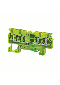 Клемма заземляющая пружинная OptiClip CXG-2,5-QUATTRO-PE-I-(0,2-2,5)-PEN