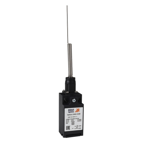 Выключатель концевой OptiLiS D4N-4180 пружина со стержнем кошачий ус EN 50047 XCKN2106P20