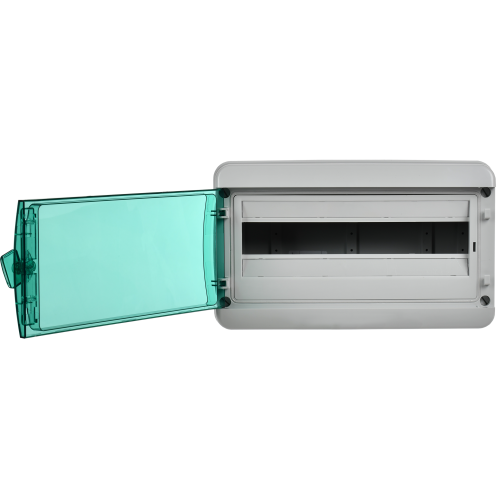 TEKFOR Корпус пластиковый КМПн-18 IP65 зеленая прозрачная дверь IEK