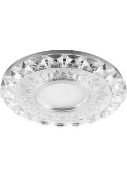 Светильник встраиваемый с белой LED подсветкой Feron CD922 потолочный MR16 G5.3 прозрачный