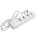 Удлинитель 3-местный c/з 3x1 мм2, 1,8 м, 250В, 10А, 2USB+1Type-C 2,4А, серия Home plus, белый STEKKER HM08-33-02 Удлинитель 3-местный c/з 3x1 мм2, 1,8 м, 250В, 10А, 2USB+1Type-C 2,4А, серия Home plus, белый STEKKER HM08-33-02