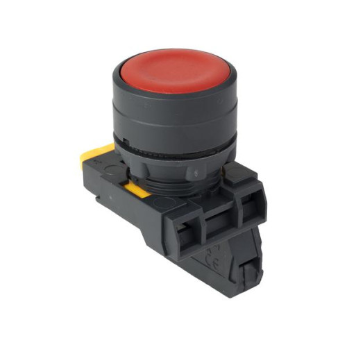 Кнопка SB-31 плоская с фиксацией 1NС красная IP65