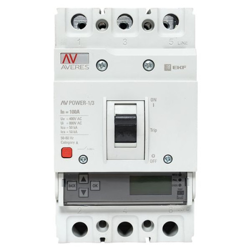 AV-POWER-1/3 100А 50кА ETU6.0 EKF