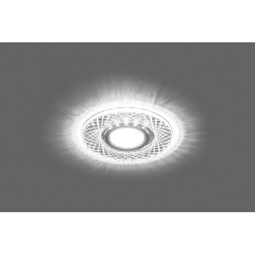 Светильник встраиваемый с белой LED подсветкой Feron CD970 потолочный MR16 G5.3 прозрачный Светильник встраиваемый с белой LED подсветкой Feron CD970 потолочный MR16 G5.3 прозрачный