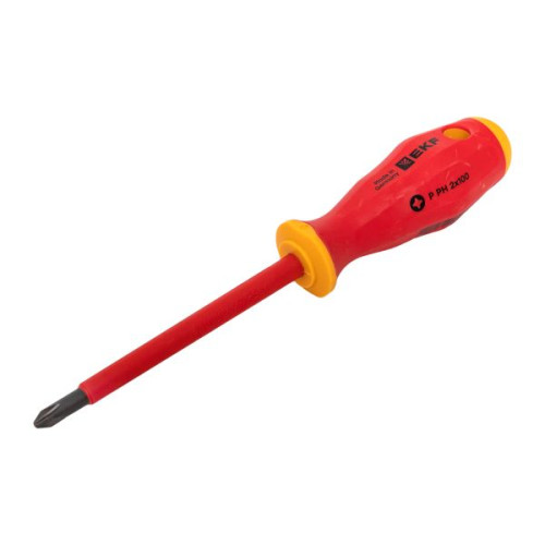 Отвертка Professional PH-FL2x100 мм VDE 1000В EKF Отвертка Professional PH-FL2x100 мм VDE 1000В EKF