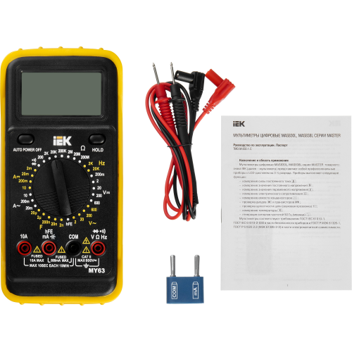 Мультиметр цифровой PROFESSIONAL MY63 IEK Мультиметр цифровой PROFESSIONAL MY63 IEK