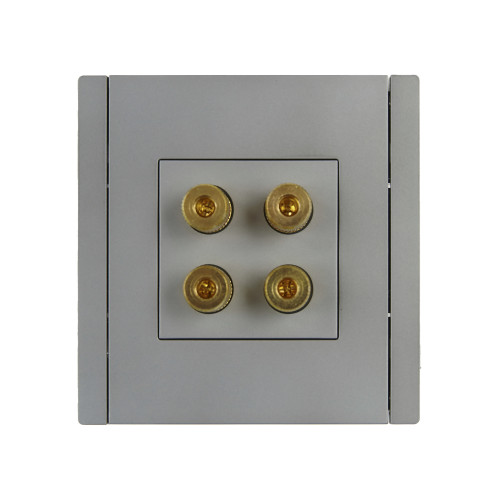 FORTE&PIANO Аудиорозетка 4-местная FP539 сталь IEK FORTE&PIANO Аудиорозетка 4-местная FP539 сталь IEK