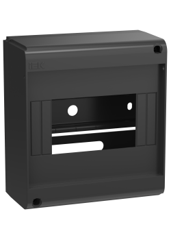 UNION Mini Корпус пластиковый КМПн-6 IP20 без двери черный IEK