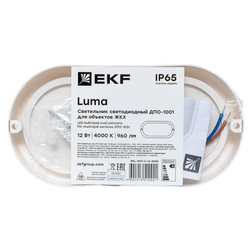 ДПО-1001-В 12Вт 4000К IP65 LUMA EKF ДПО-1001-В 12Вт 4000К IP65 LUMA EKF