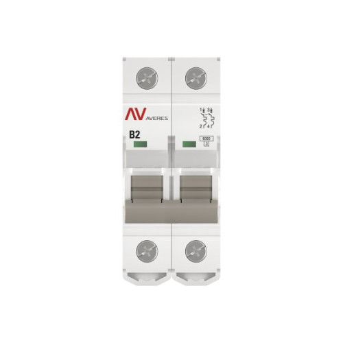 Авт. выкл. AV-6 2P 2A (B) 6kA EKF AVERES Авт. выкл. AV-6 2P 2A (B) 6kA EKF AVERES