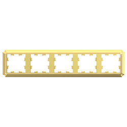 ATLASDESIGN ANTIQUE 5-постовая РАМКА, универсальная, ЗОЛОТО