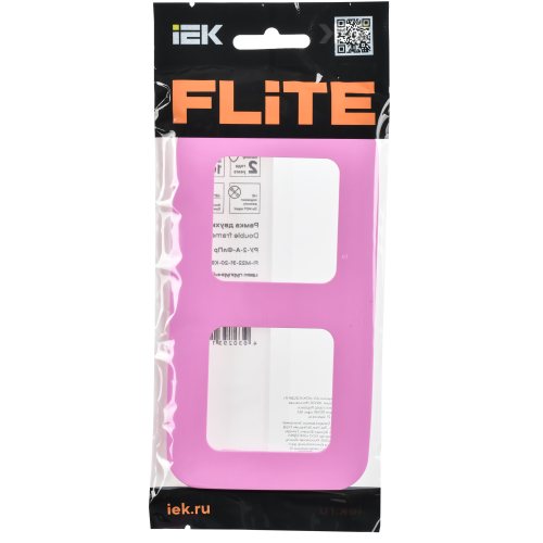 FLITE Рамка 2-местная РУ-2-А-ФлПр пурпурный IEK FLITE Рамка 2-местная РУ-2-А-ФлПр пурпурный IEK