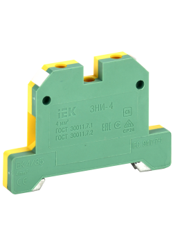 Зажим наборный ЗНИ-4PEN 4мм2 (JXB-земля) IEK