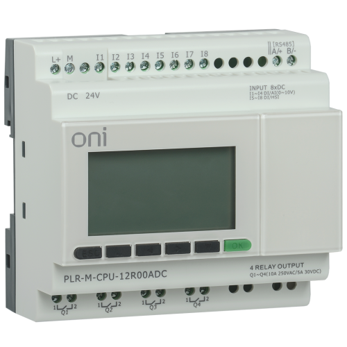 Микро ПЛК PLR-M. CPU DI08/DO04(R) 24В DC ONI
