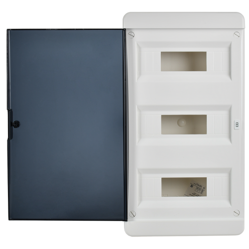 TEKFOR Корпус пластиковый ЩРВ-П-36 IP41 черная прозрачная дверь IEK TEKFOR Корпус пластиковый ЩРВ-П-36 IP41 черная прозрачная дверь IEK