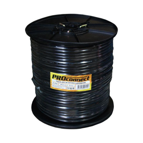 Кабель КВК-П-2+2х0.75 (ССА 96) 200м Ч (м) PROCONNECT 01-4109 Кабель КВК-П-2+2х0.75 (ССА 96) 200м Ч (м) PROCONNECT 01-4109