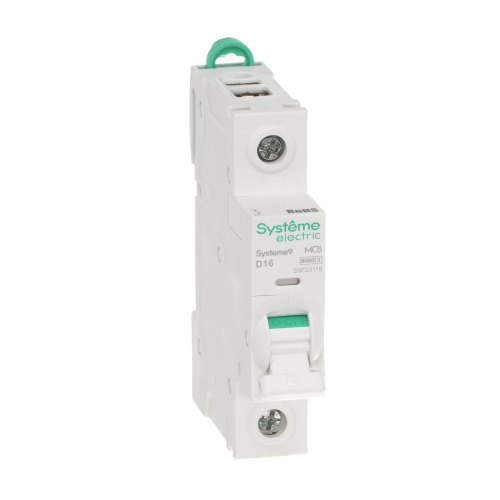 Systeme9 Автоматический выключатель (АВ) D 16A 1P 6kA 230В Systeme9 Автоматический выключатель (АВ) D 16A 1P 6kA 230В