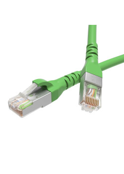 Патч-корд экранированный CAT6 F/UTP 4х2, LSZH, зелёный, 5.0м