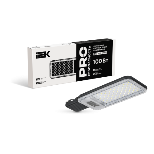 Светильник светодиодный консольный ДКУ 1011-100Ш 5000К IP65 IEK Светильник светодиодный консольный ДКУ 1011-100Ш 5000К IP65 IEK