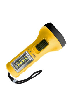 Фонарь ручной 0.5ВтLED+4SMD(1Вт) 1xAA корпус ABS-пластик ремешок ручной КОСМОС KOC119B