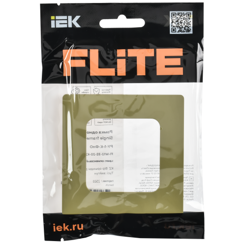 FLITE Рамка 1-местная РУ-1-К-ФлО оливковый IEK FLITE Рамка 1-местная РУ-1-К-ФлО оливковый IEK