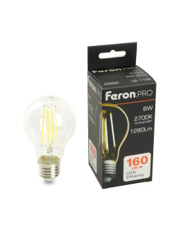 Лампа светодиодная Feron.PRO LB-1108 Шар E27 1280LM 8W 175-265V 2700K