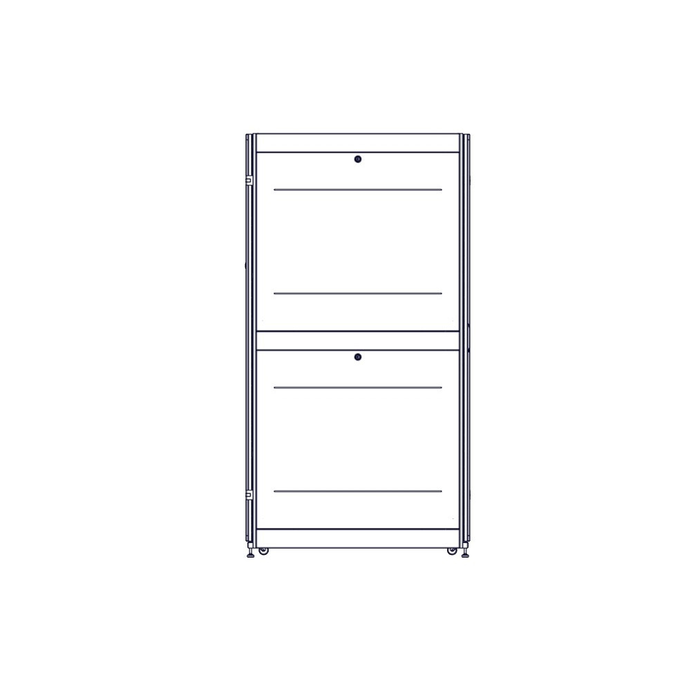Шкаф Systeme Electric, серия Uniprom, 48U-750/1200, боковые панели 4шт, черный