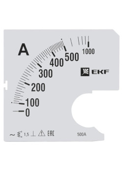Шкала сменная для A961 500/5А-1,5 EKF