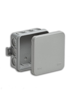 Коробка распределительная ОП 85х85х35мм 12 вводов IP54 сер. Ruvinil 67093