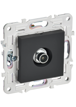 SKANDY Розетка TV оконечная SK-A12G графит IEK