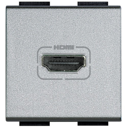 Livinglight Розетка HDMI Алюминий