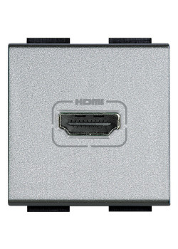 Livinglight Розетка HDMI Алюминий