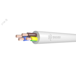Провод ПВС 3х1,5+1х1,5 белый