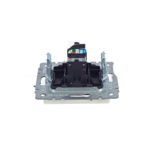 BRITE Розетка компьютерная RJ45 кат.5E РК10-БрЖ жемчуг IEK