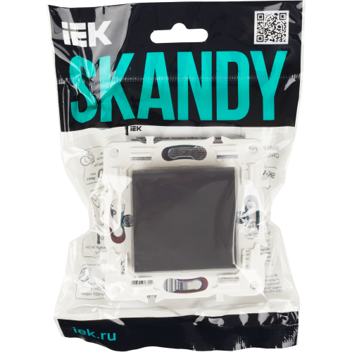 SKANDY Выключатель 1-клавишный перекрестный 10А SK-V03T титан IEK SKANDY Выключатель 1-клавишный перекрестный 10А SK-V03T титан IEK