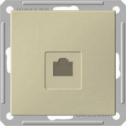 W59 РОЗЕТКА компьютерная RJ45 кат. 5e, механизм, СЛОНОВАЯ КОСТЬ