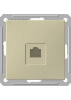 W59 РОЗЕТКА компьютерная RJ45 кат. 5e, механизм, СЛОНОВАЯ КОСТЬ
