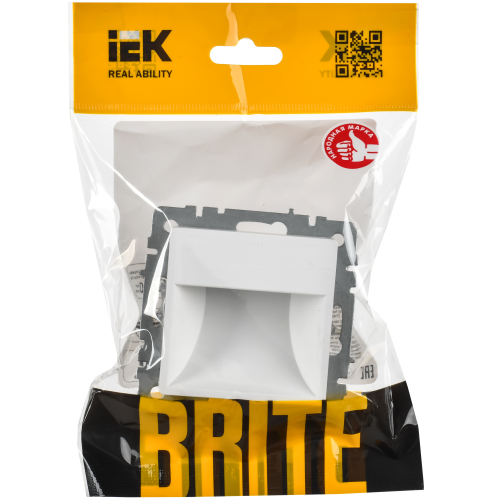 BRITE Подсветка светодиодная встраиваемая ПЛ20-БрАБ арктический белый IEK BRITE Подсветка светодиодная встраиваемая ПЛ20-БрАБ арктический белый IEK