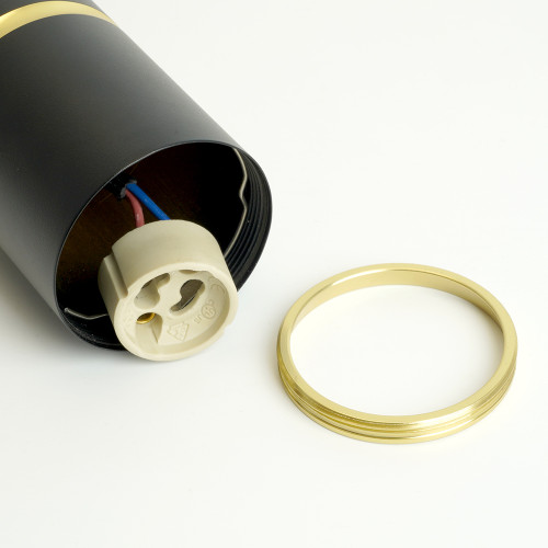 Светильник потолочный Feron ML1868 Barrel ZEN levitation на подвесе MR16 35W, 230V, чёрный, золото 55*180 Светильник потолочный Feron ML1868 Barrel ZEN levitation на подвесе MR16 35W, 230V, чёрный, золото 55*180