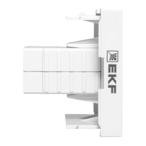 Розетка HDMI 45x45, 2 модуля, 1 гнездо, без индикатора, белая EKF Розетка HDMI 45x45, 2 модуля, 1 гнездо, без индикатора, белая EKF