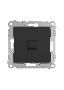 Розетка телефонная 1-м СП Pixel RJ11 механизм карбон TOKOV ELECTRIC TKE-PX-RT1-C14