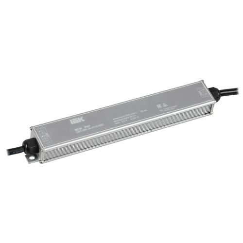 Драйвер LED ИПСН-PRO 60Вт 24В блок - шнуры IP67 IEK