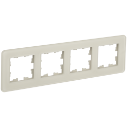 BRITE Рамка 4-местная РУ-4-2-Бр стекло песчаный RE IEK